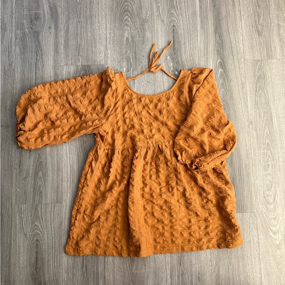 Entro Caramel Textured Tunic